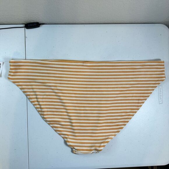 NWT Old Navy Plus Size Orange Striped Terry Classic Low Rise Bikini Bottom - 4XL - Picture 7 of 9